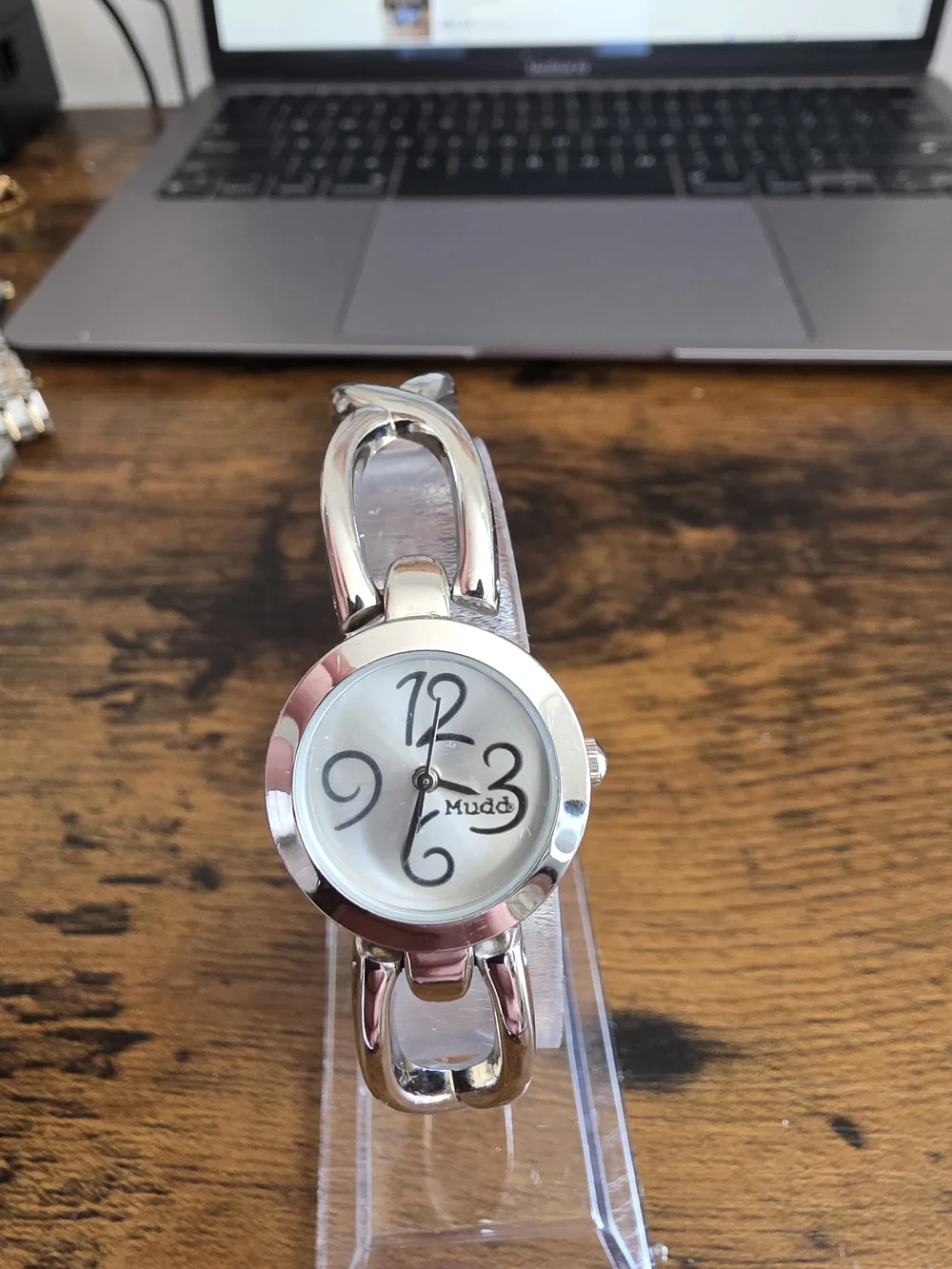 Mudd Women's Silver Bracelet Watch - Silver Dial